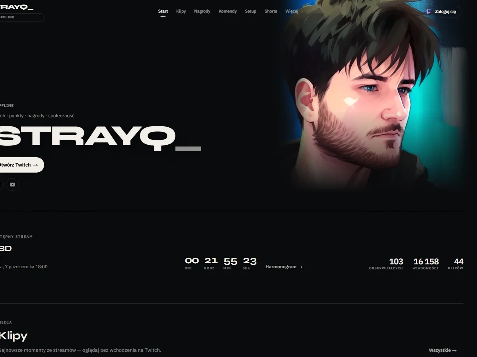 STRAYQ — strona marki streamingowej
